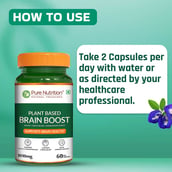 5 - Pure Nutrition Plant Based Brain Boost,  60 veggie capsule(s) 