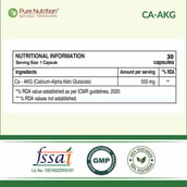2 - Pure Nutrition Ca-AKG 500mg, 30 veggie capsule(s) Unflavoured