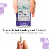 3 - Neuherbs Hair Biotin, 60 capsules Unflavoured