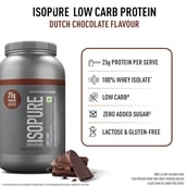 2 - Isopure 100% Whey Protein Isolate, 2.2 lb Low Carb - Dutch Chocolate