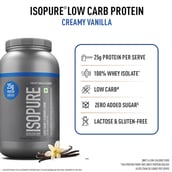 2 - Isopure 100% Whey Protein Isolate, 4.4 lb Low Carb - Creamy Vanilla