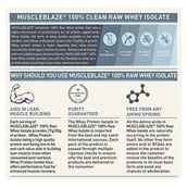 9 - MuscleBlaze Raw Whey Isolate, 4.4 lb 100% Clean Whey Unflavoured 2