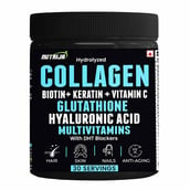 1 - NutriJa Hydrolyzed Marine Collagen with Biotin, 240 g Tangy Orange