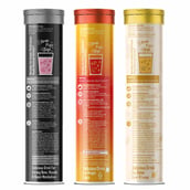 7 - Potencia Hydration & Restore Kit,  3 Piece(s)/Pack  Electrolyte(Toffee Mango),Calcium & Magnesium(Strawberry Rose),Detox Liver & Lungs(Pina Colada) 
