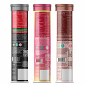 2 - Potencia Hydration & Restore Kit,  3 Piece(s)/Pack  Electrolyte(Rose Lemonade),Calcium & Magnesium(Toffee Apple),Detox Liver & Lungs(wild Grape) 