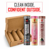 7 - Potencia Hydration & Restore Kit,  3 Piece(s)/Pack  Electrolyte(Rose Lemonade),Calcium & Magnesium(Toffee Apple),Detox Liver & Lungs(wild Grape) 