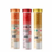 7 - Potencia Longevity Trio Kit,  45 tablet(s)  Vitamin C(Orange)+Apple Cider Vinegar(Apple Burst)+Detox Liver & Lungs(Pina colada) 