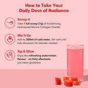9 - Foodstrong Hydrolyzed Marine Collagen, 210 g Watermelon