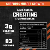 3 - Foodstrong Micronised Creatine Monohydrate,  Orange Rush  0.68 lb 