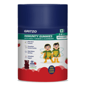 2 - Gritzo Immunity Gummies 2-6 Years,  30 gummies  Strawberry 
