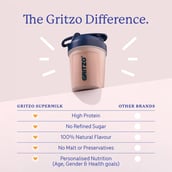 5 - Supermilk Gritzo Growth+ for Girl 7 to 9 years, 800 g Double Chocolate