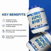 6 - Ronnie Coleman King Whey Protein,  5 lb  Coffee Toffee