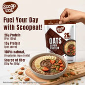 6 - Scoopeat 26g Super Protein Oats, 400 g Chocolate
