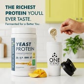 4 - One Science Fermented Yeast Protein, 2.2 lb Alphonso Mango