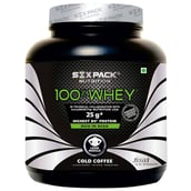 1 - Six Pack Nutrition 100% Whey,  4.4 lb  Cold Coffee 