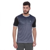 Campus Sutra Solid Men Round or Crew Half Sleeve T Shirt, Black Small