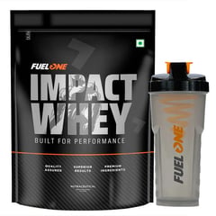 Fuel One Impact Whey Protein 1 kg Chocolate & Shaker Combo