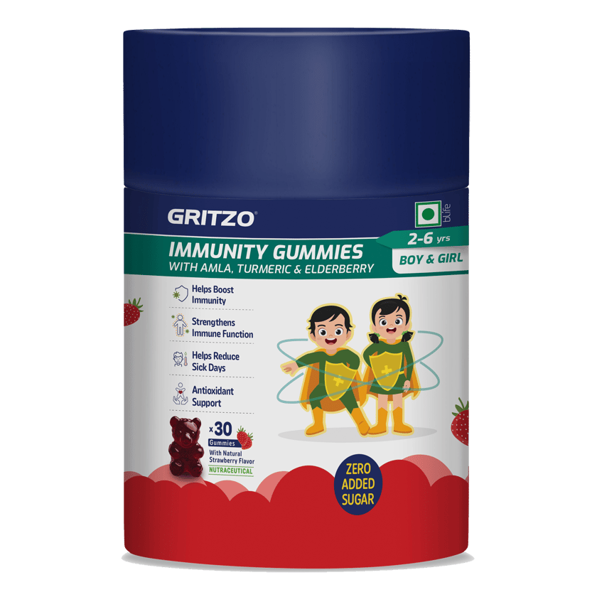 Gritzo Immunity Gummies 2-6 Yrs