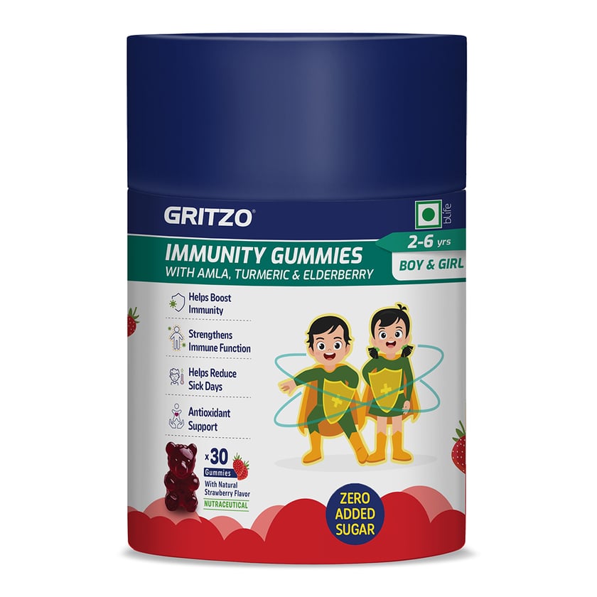 Gritzo Immunity Gummies 2-6 Yrs