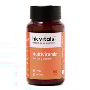 2 - HK Vitals Multivitamin with Zinc & Vitamin C,  60 tablet(s)  Unflavoured 
