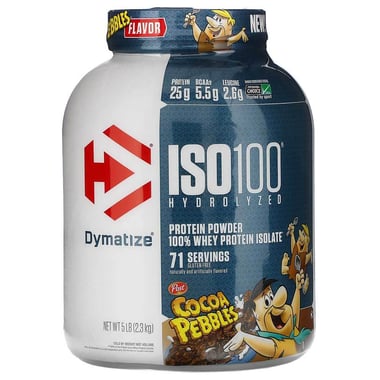 Dymatize ISO100 Whey Protein Isolate- 5 lb Cocoa Pebbles