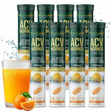 Vitaminnica ACV Moringa- 15 tablet(s) Orange (Pack of 8)