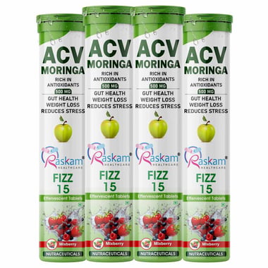 Raskam ACV Moringa- 15 tablet(s) Mixberry (Pack of 4)