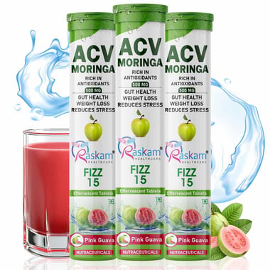 Raskam ACV Moringa- 15 tablet(s) Pink Guava (Pack of 3)