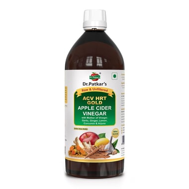 Dr. Patkar's Apple Cider Vinegar (ACV HRT GOLD)- 500 ml Raw & Unfiltered