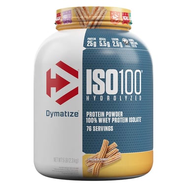 Dymatize ISO100 Whey Protein Isolate- 5 lb Cinnamon Churro