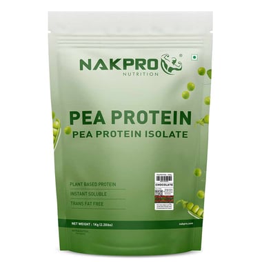 Nakpro Pea Protein Isolate, 1 kg (2.2 lb), Chocolate