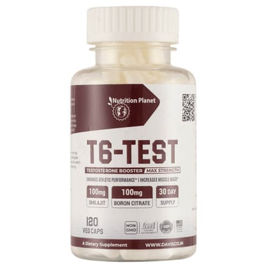 Nutrition Planet T6 Test (Testosterone Booster),  120 capsules  Unlfavoured 