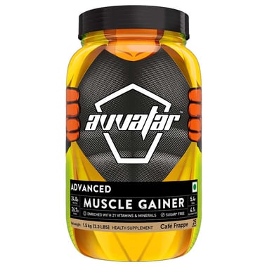 Avvatar Advanced Muscle Gainer, 3.3 lb Café Frappe