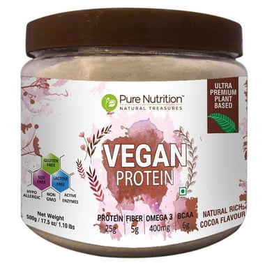 Pure Nutrition Vegan Protein, 1.1 lb Cocoa