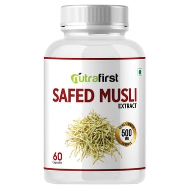 NutraFirst Safed Musli Extract (500 mg),  60 capsules 