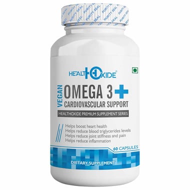 Health Oxide Vegan Omega 3 + Cardiovascular Support, 60 capsules