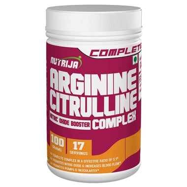 NutriJa Arginine Citrulline Complex Tangy Orange, 0.22 lb