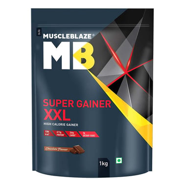 MuscleBlaze Super Gainer XXL Powder (Old MRP), 2.2 lb Chocolate