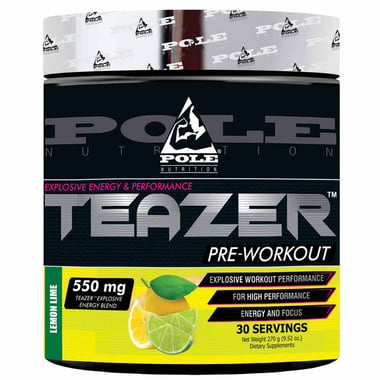 Pole Nutrition Teazer Pre Workout, 0.59 lb Lemon Lime