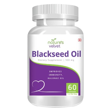 Natures Velvet Blackseed Oil (500 mg), 60 softgels