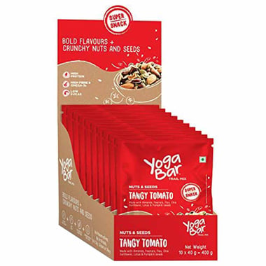 Yogabar Nuts & Seeds Mix, Tangy Tomato 10 Piece(s)/Pack