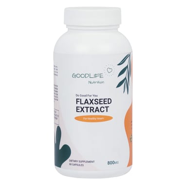 Goodlife Nutrition Flaxseed Extract 800 mg,  60 capsules 