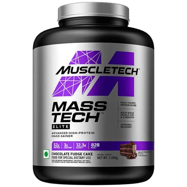 MuscleTech Mass Tech Elite,  6.6 lb  Chocolate Fudge Cake 