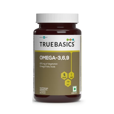 TrueBasics Vegan Omega 3 6 9, 90 softgels