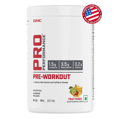 GNC Pro Performance Pre-Workout,  0.79 lb  Fruit Punch 