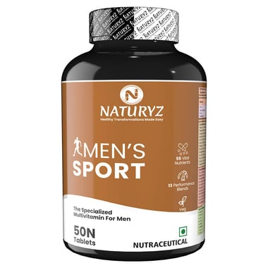 Naturyz Men's Sport Daily Multivitamin,  50 tablet(s)  Unflavoured 