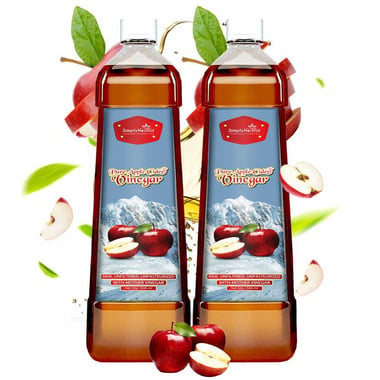 Simply Herbal Pure Apple Cider Vinegar,  500 ml  Unflavoured (Pack of 2) 