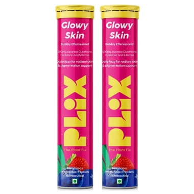 Plix Olena Glutathione Skin Glow,  Strawberry (Pack of 2)  15 tablet(s) 