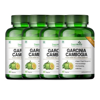 Simply Herbal Garcinia Cambogia (Pack of 4), 60 capsules