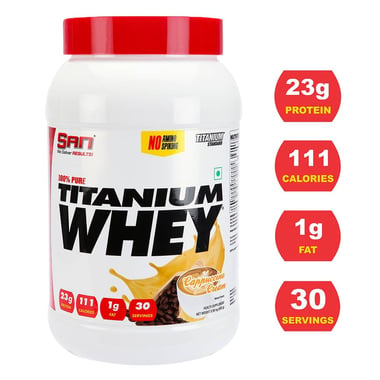 SAN 100% Pure Titanium Whey, 1.98 lb Cappuccino Cream